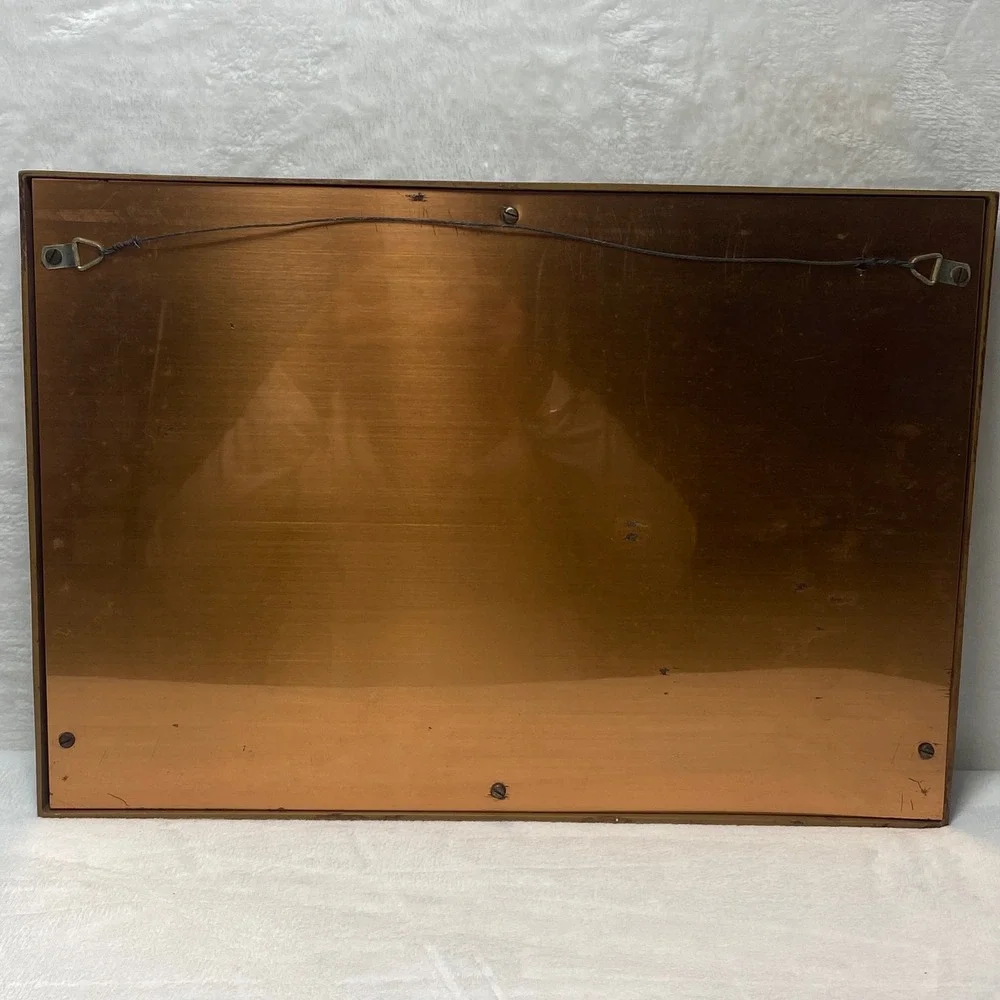 Vintage Copper Finish 3D Wall Art Pitcher Fruit‎ Embossed Metal Plaque
